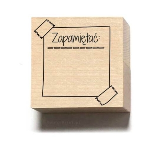 Stempel do bullet journal  ZAPAMIĘTAĆ