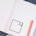stempel bujo NOTKA Z ZAKŁADKĄ – odbitka z zakładką