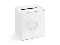 Pudełko na koperty, życzenia i telegramy BIAŁE