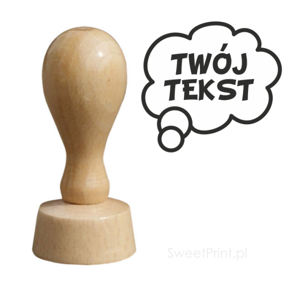 KOMIKSOWA CHMURKA  - personalizowana pieczątka z możliwością umieszczenia własnego tekstu