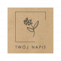 Personalizowane naklejki z papieru kraft - SweetPrint.pl