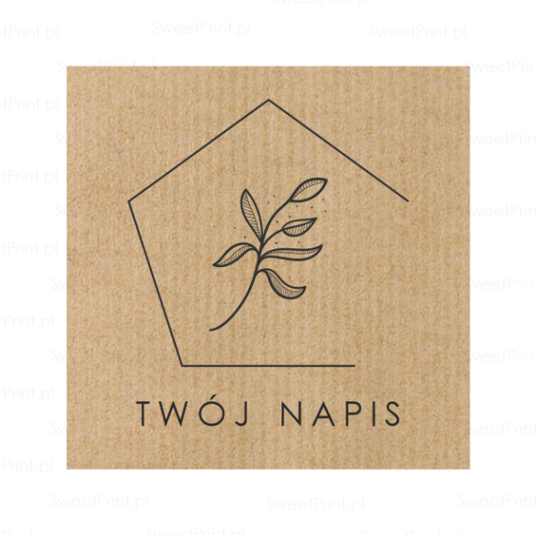 Personalizowane naklejki z papieru kraft - SweetPrint.pl