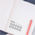 stempel bujo ŚLEDZENIE NAWYKÓW gwiazdki – odbitka w journalu