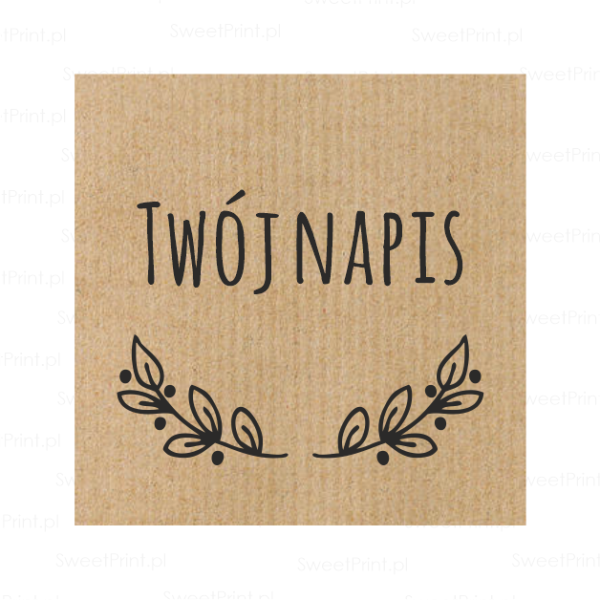 Naklejki z papieru kraft - SweetPrint.pl