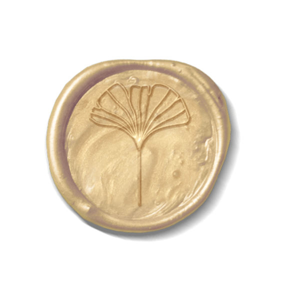 Pieczęć do wosku i laku z kwiatem ginkgo - SweetPrint.pl