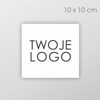 Naklejki  z logo 10x10 cm