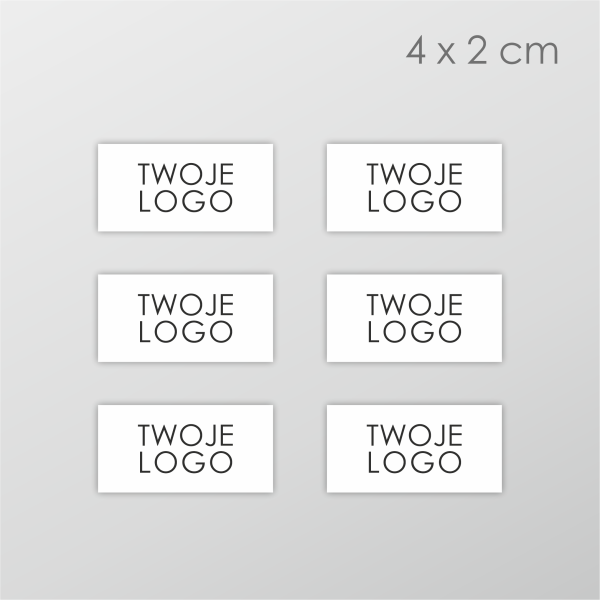 Małe naklejki z własnym logo - SweetPrint.pl