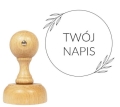 Personalizowany stempel z motywem listków - SweetPrint.pl