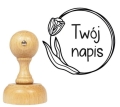 Personalizowany stempel z motywem tulipana - SweetPrint.pl