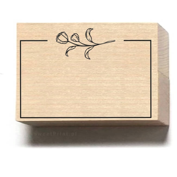 Stempel bullet journal - ramka z motywem gałązki - SweetPrint.pl