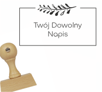 Personalizowany stempel  RAMKA Z GAŁĄZKĄ