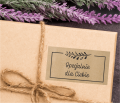 Personalizowane naklejki z brązowego papieru kraft- SweetPrint.pl