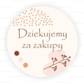 Boho naklejki z napisem Dziękujemy za zakupy - Sweetprint.pl