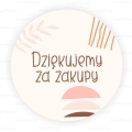 Boho naklejki z napisem Dziękujemy za zakupy - Sweetprint.pl