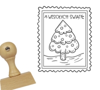 Stempel ŚWIĄTECZNY ZNACZEK - CHOINKA
