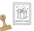 Stempel na Boże Narodzenie z prezentem - SweetPrint.pl