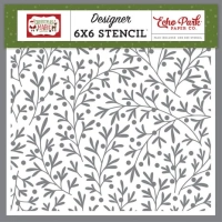 Szablon do scrapbookingu ŚWIĄTECZNE GAŁĄZKI