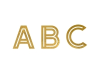 Naklejki ZŁOTE LITERKI