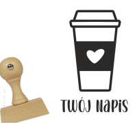 Personalizowany stempel  MOJA KAWA