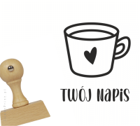 Personalizowany stempel  MOJA KAWA / HERBATA