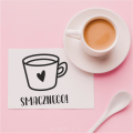 Personalizowany stempel z filiżanką kawy / herbaty - SweetPrint.pl