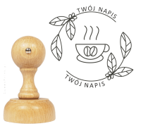Personalizowany stempel KAWA NATURALNA