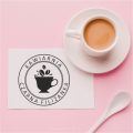 Personalizowany stempel z motywem kawy - dla kawiarni - SweetPrint.pl
