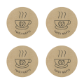 Personalizowane Naklejki kraft  KAWA - naklejki dla kawiarni - SweetPrint.pl