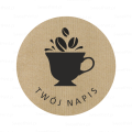 Personalizowane naklejki eko / kraft - naklejki dla kawiarni - SweetPrint.pl