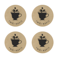 Personalizowane naklejki eko / kraft - naklejki dla kawiarni - SweetPrint.pl