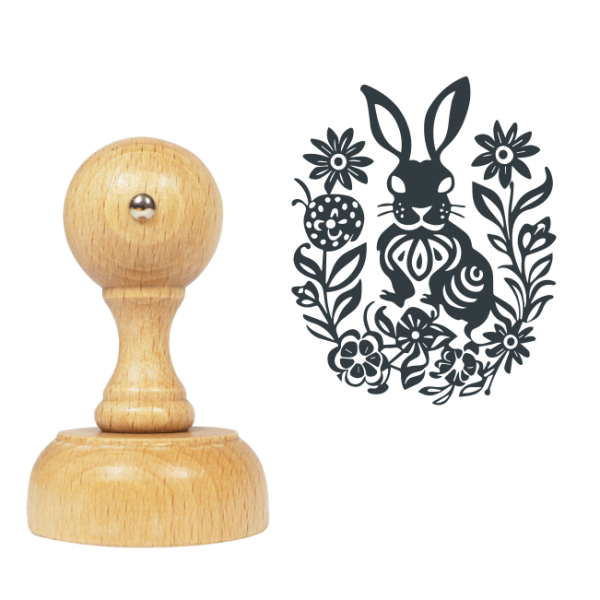 Stempel wielkanocny z motywem zająca - SweetPrint.pl