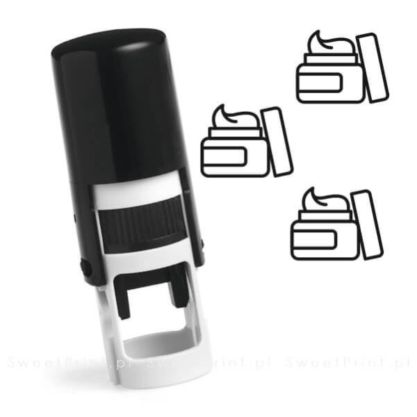 Mini pieczątka automatyczna, printer okrągły - do kart stałego klienta, kart lojalnościowych, karnetów - SweetPrint.pl