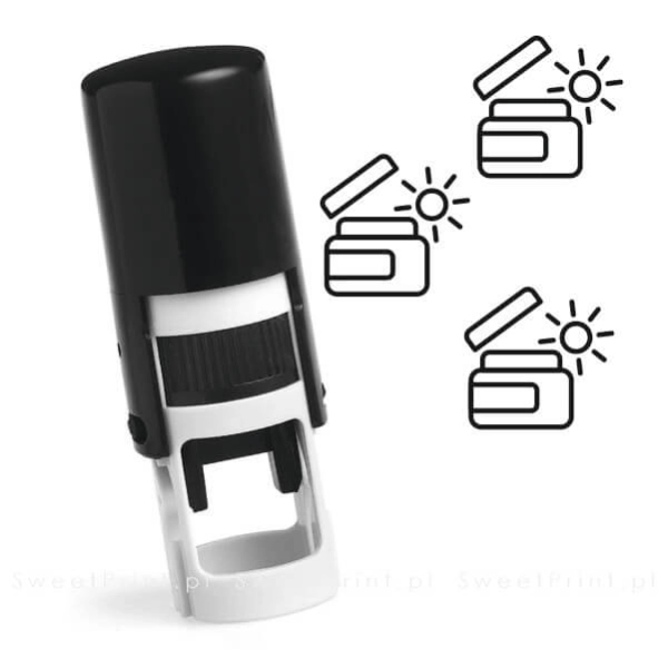 Mini pieczątka automatyczna, printer okrągły - do kart stałego klienta, kart lojalnościowych, karnetów - SweetPrint.pl