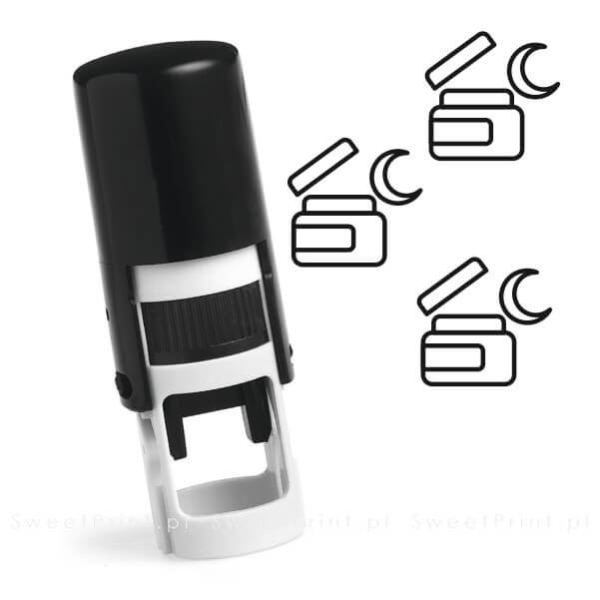 Mini pieczątka automatyczna, printer okrągły - do kart stałego klienta, kart lojalnościowych, karnetów - SweetPrint.pl