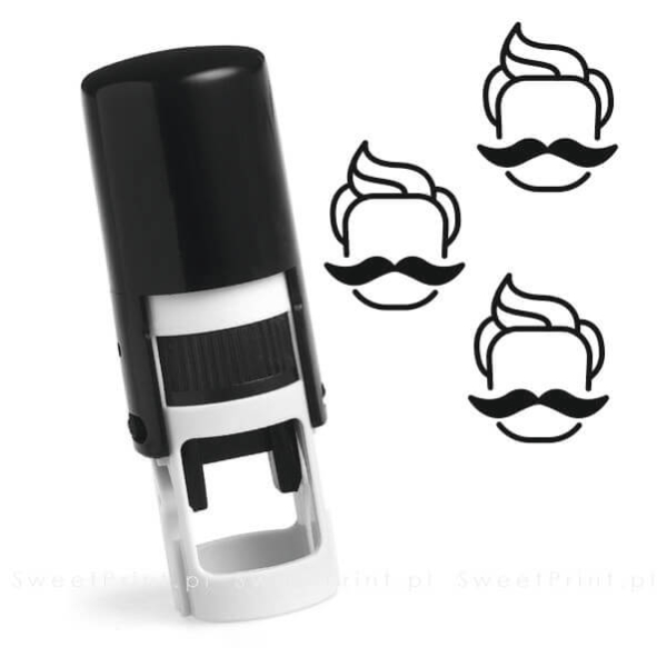 Mini pieczątka automatyczna, printer okrągły - do kart stałego klienta, kart lojalnościowych, karnetów - SweetPrint.pl