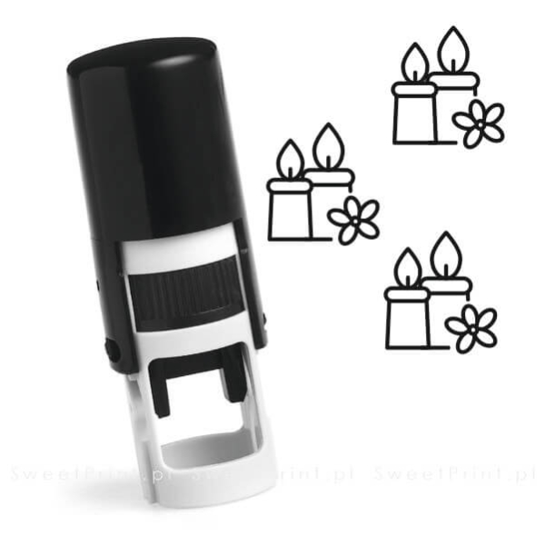 Mini pieczątka automatyczna, printer okrągły - do kart stałego klienta, kart lojalnościowych, karnetów - SweetPrint.pl