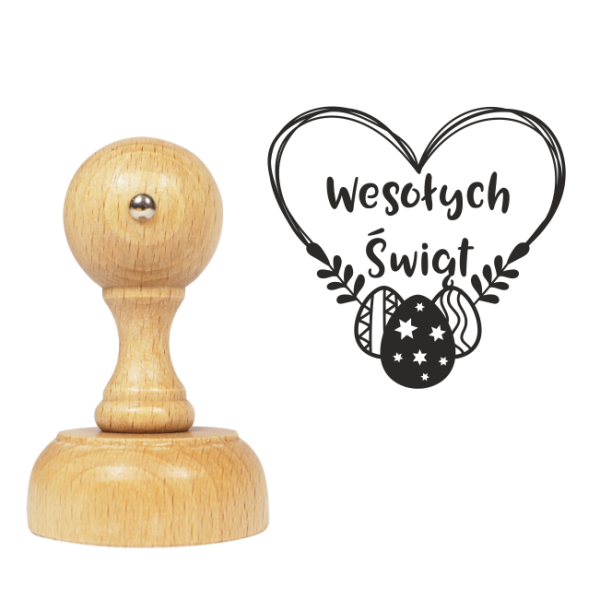 Stempel wielkanocny z pisankami - SweetPrint.pl