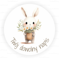 Personalizowane naklejki z zajączkiem - SweetPrint.pl