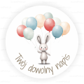 Personalizowane naklejki z zajączkiem - SweetPrint.pl