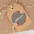 Personalizowane naklejki z kwiatowym motywem - SweetPrint.pl
