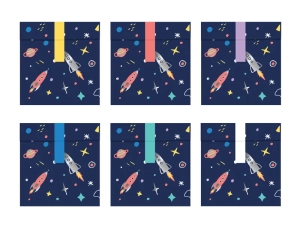 Torebki papierowe na słodycze KOSMOS