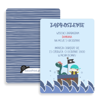 Personalizowane zaproszenia PIRAT 