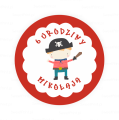 Personalizowane naklejki z piratem - SweetPrint.pl