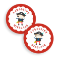 Personalizowane naklejki z piratem - SweetPrint.pl