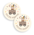 Personalizowane naklejki dla dzieci  z myszką - SweetPrint.pl