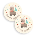 Personalizowane naklejki z misiem - SweetPrint.pl