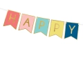 Baner z napisem HAPPY BIRTHDAY  - SweetPrint.pl