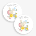 personalizowane naklejki z króliczkiem - SweetPrint.pl