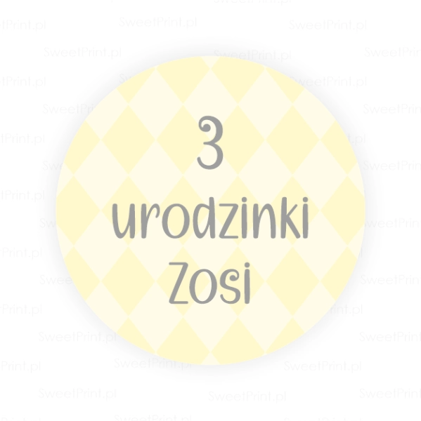 Personalizowane naklejki ze wzorkiem - SweetPrint.pl