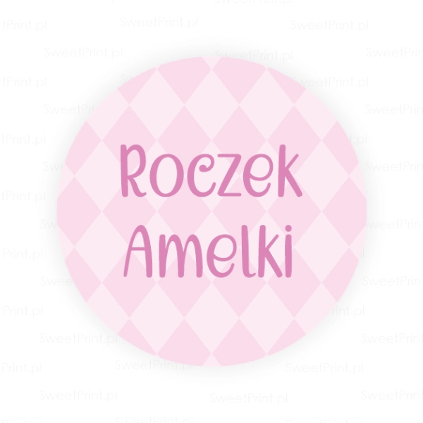 Personalizowane naklejki ze wzorkiem - SweetPrint.pl